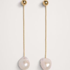 Telaio Chain & Pearl Earrings by Aureus + Argent