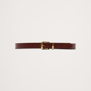 Metal Catch Leather Belt