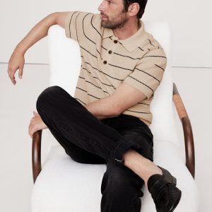 Cotton-Blend Sweater Polo