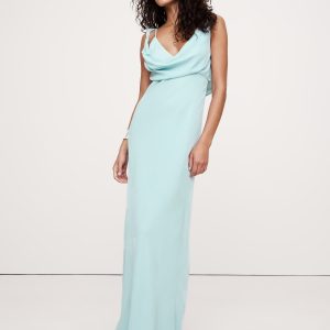 Twisted Shoulder Maxi Dress