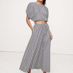 Cotton Poplin Maxi Skirt