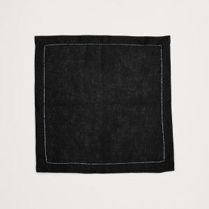 Ladder Stitch Linen Pocket Square