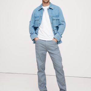 Slim Linen-Cotton Traveler Pant