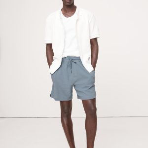 6" Waffle-Knit Pull-On Short