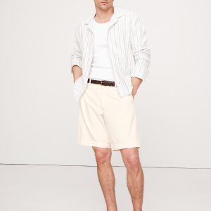 8" Loose Denim Pull-On Bermuda Short