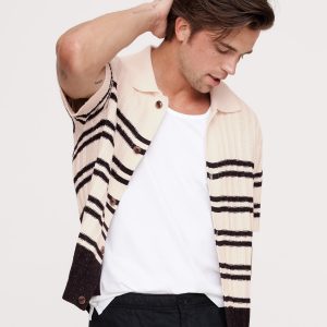 Cotton-Linen Resort Sweater Polo