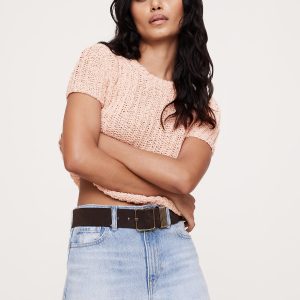 Shrunken Short-Sleeve Sweater