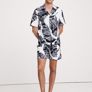 5" Floral Terry Pull-On Short