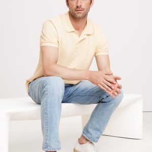 Sun-Faded Pique Polo