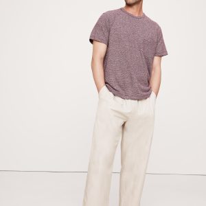 Boxy Linen-Cotton T-Shirt