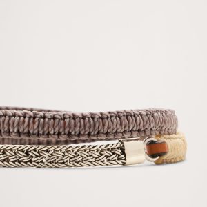 Artisan Leather Macrame Bracelet by Caputo & Co