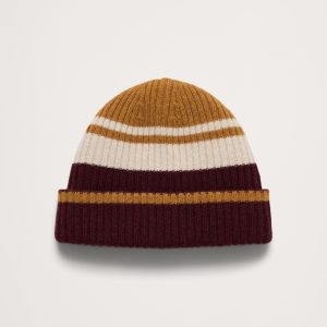 Striped Italian Wool-Blend Beanie