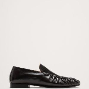 Leather Moc-Toe Loafer