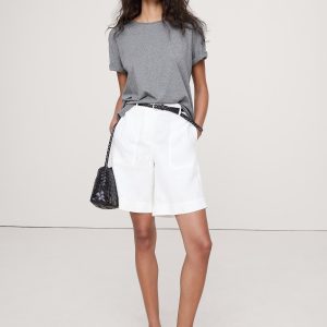 Oversized Cotton-Silk Crew-Neck T-Shirt