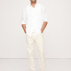 Slim Linen-Cotton Traveler Pant