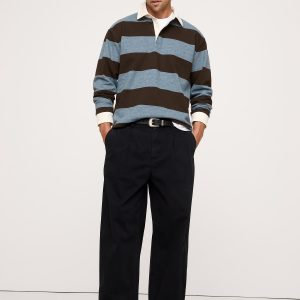 Striped Brushed Rugby Shirt