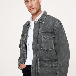 Oversized Italian Denim Field Jacket