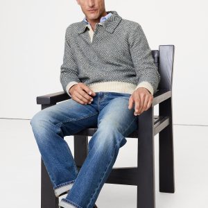 Herringbone Sweater Polo