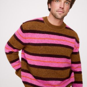 Italian Alpaca-Wool Blend Stripe Sweater