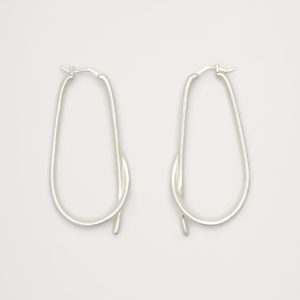 Large Knotted Hoop Earrings