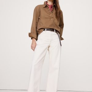 Cotton Twill Popover Shirt
