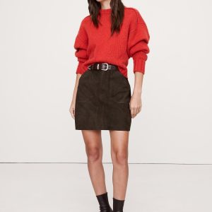 Suede Mini Skirt