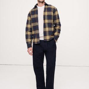 Relaxed-Fit Flannel Overshirt