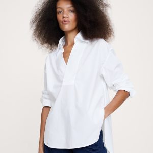 Long-Sleeve Popover Tunic