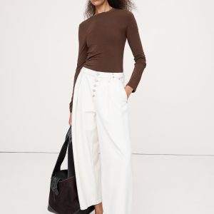 Luxe Wool-Blend Crew-Neck T-Shirt