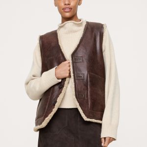 Reversible Shearling Vest