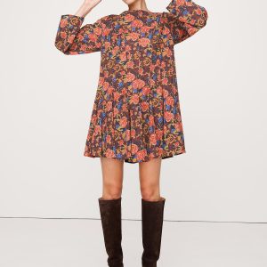 Cotton Mini Dress with Belt Bag